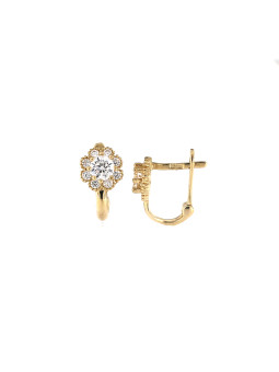 Yellow gold earrings for kids BGA07-01-17