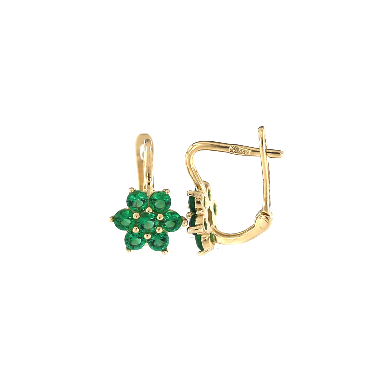 Yellow gold kids earrings BGA07-01-19