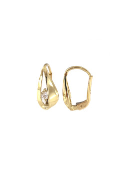 Yellow gold earrings...
