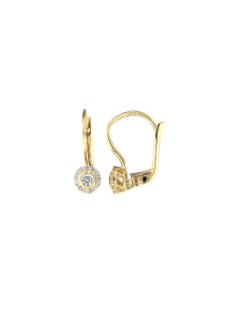 Yellow gold earrings...