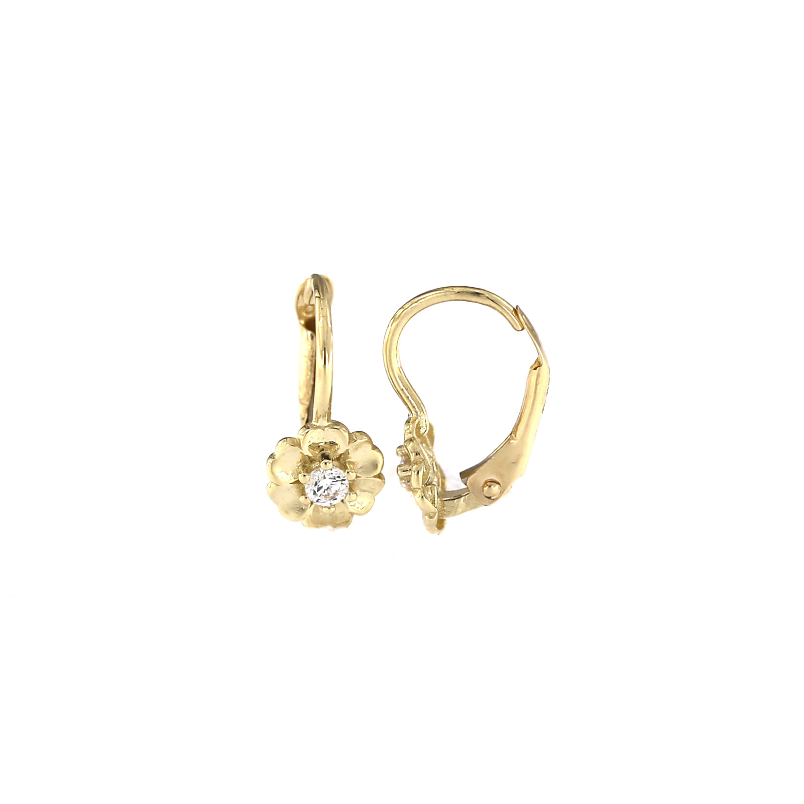 Yellow gold kids earrings BGA07-01-18