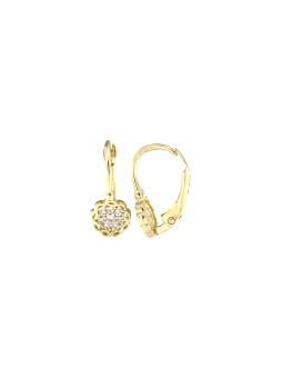 Yellow gold earrings for kids BGA07-09-03