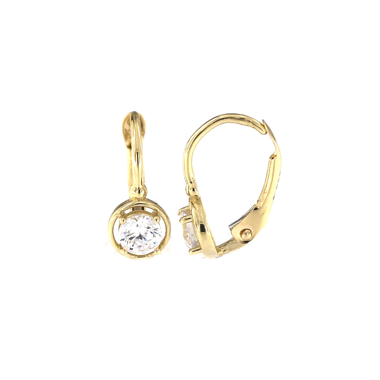 Yellow gold kids earrings BGA07-11-04