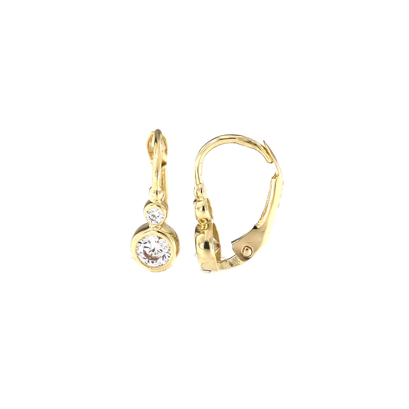Yellow gold kids earrings BGA07-11-05