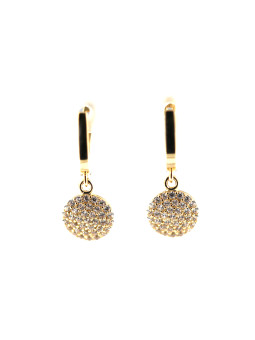 Yellow gold drop earrings...