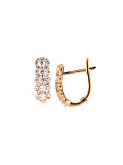 Rose gold zirconia earrings...