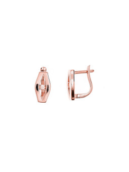 Rose gold zirconia earrings...