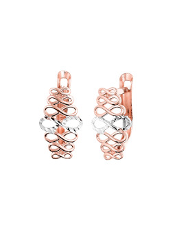 Rose gold earrings BRA06-04-15