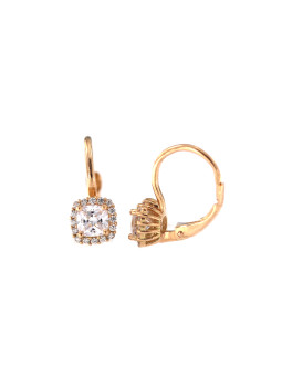 Rose gold zirconia earrings...