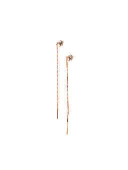Rose gold earrings BRG01-11-04