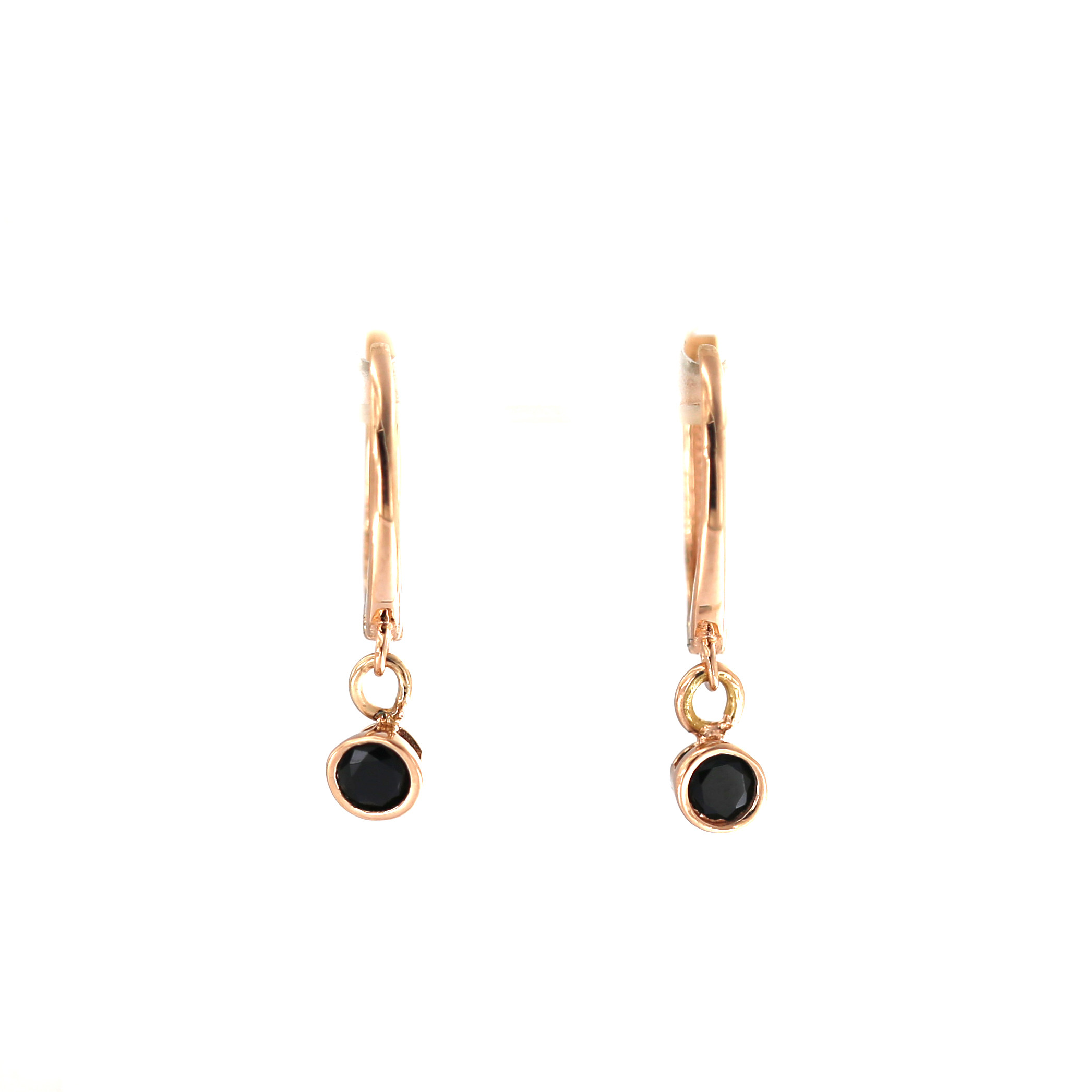 Rose gold zirconia earrings BRA01-J-06