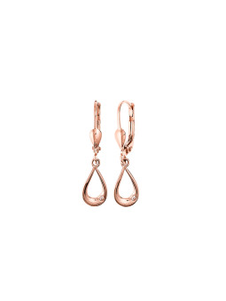 Rose gold drop earrings...
