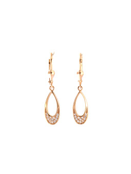 Rose gold drop earrings...