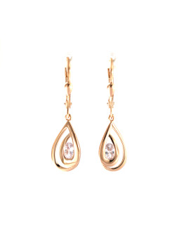Rose gold drop earrings...