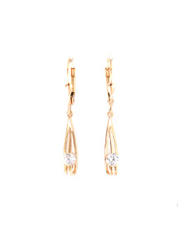 Rose gold drop earrings...