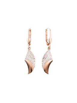 Rose gold drop earrings...