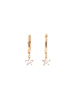 Rose gold drop earrings...