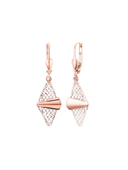 Rose gold drop earrings...