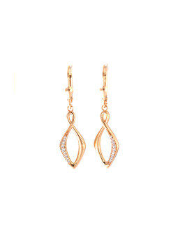 Rose gold drop earrings...