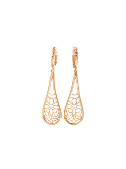 Rose gold drop earrings...