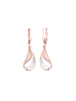 Rose gold drop earrings...