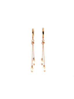Rose gold pearl earrings...