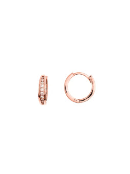 Rose gold zirconia earrings...