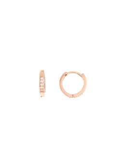 Rose gold zirconia earrings...