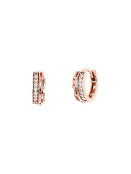 Rose gold zirconia earrings...