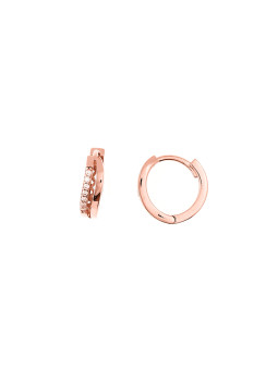 Rose gold zirconia earrings...