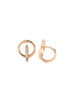 Rose gold zirconia earrings...