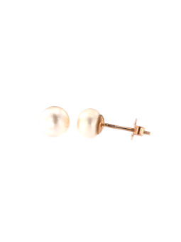 Rose gold pearl earrings...