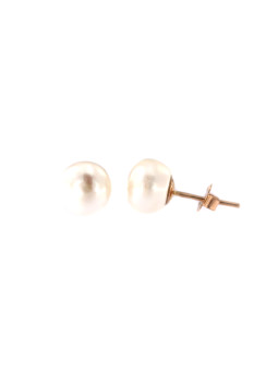 Rose gold pearl earrings...