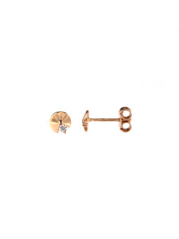 Rose gold stud earrings...