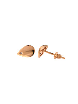Rose gold stud earrings...