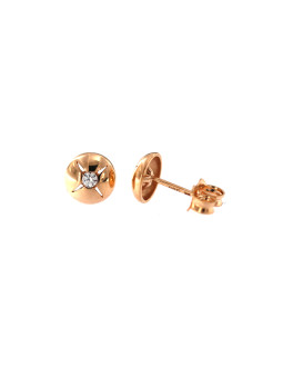 Rose gold zirconia pin...