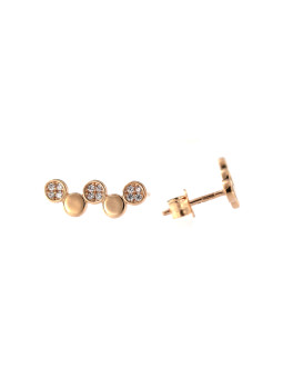 Rose gold zirconia pin...