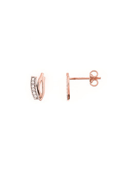 Rose gold zirconia pin...