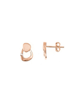 Rose gold zirconia pin...