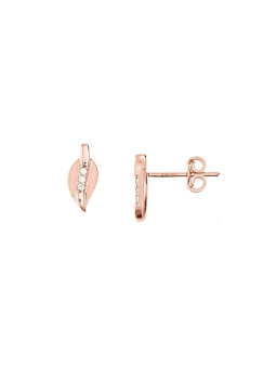 Rose gold pin earrings...