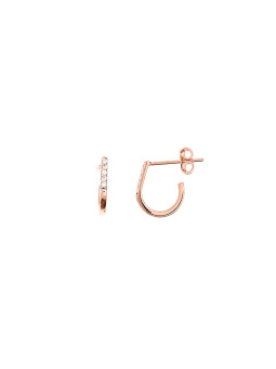 Rose gold pin earrings...