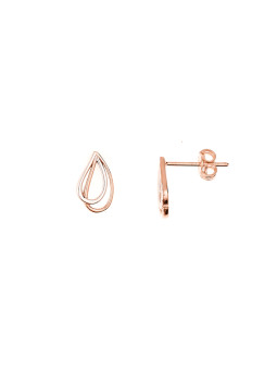 Rose gold pin earrings...