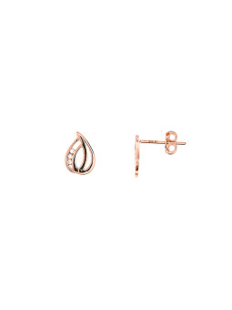 Rose gold zirconia pin...