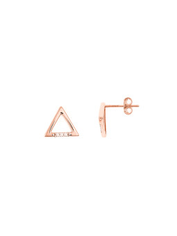 Rose gold pin earrings...