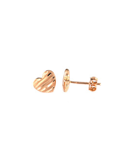 Rose gold heart-shaped pin...
