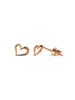 Rose gold heart-shaped pin...