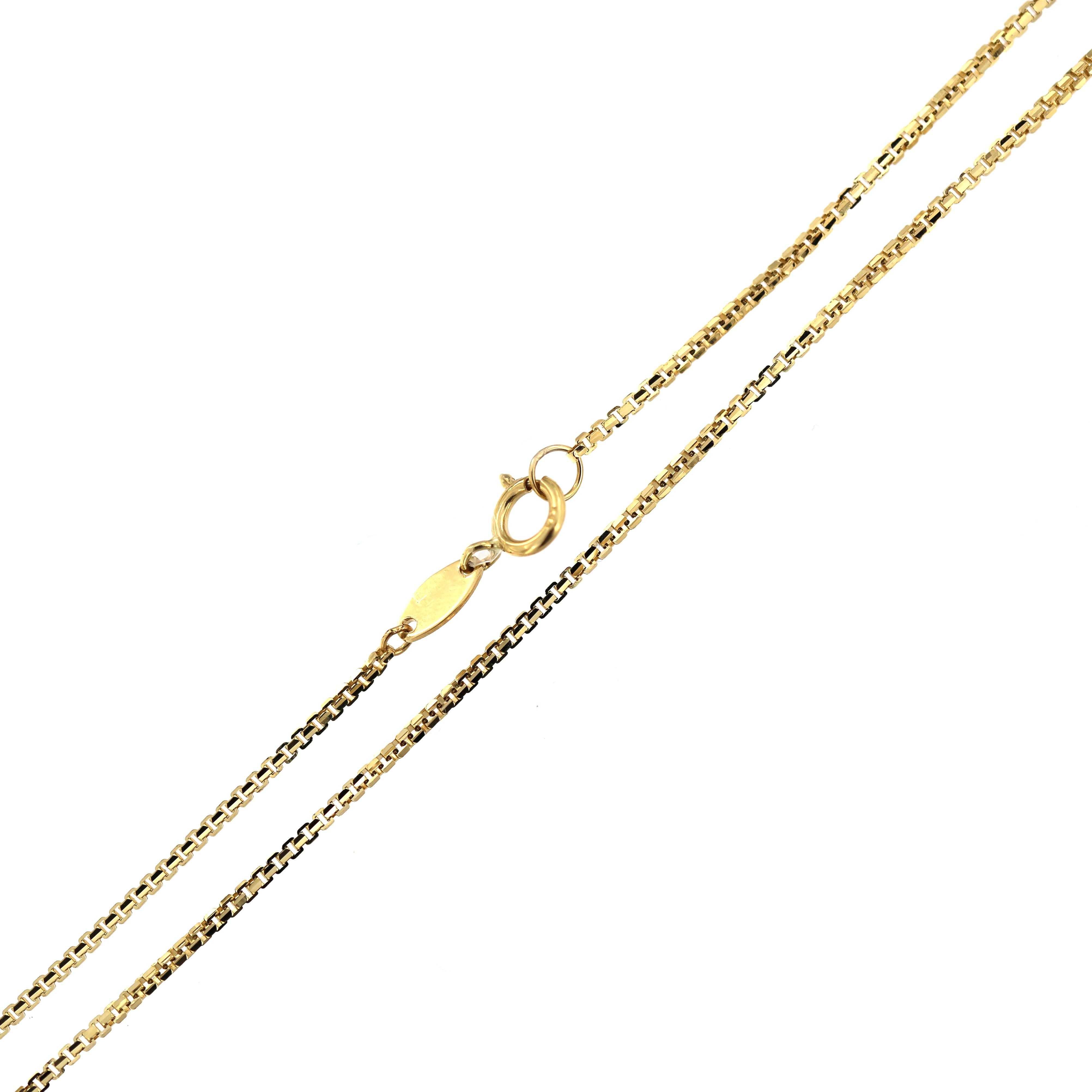 Yellow gold chain CGBOX-0.90MM 55CM