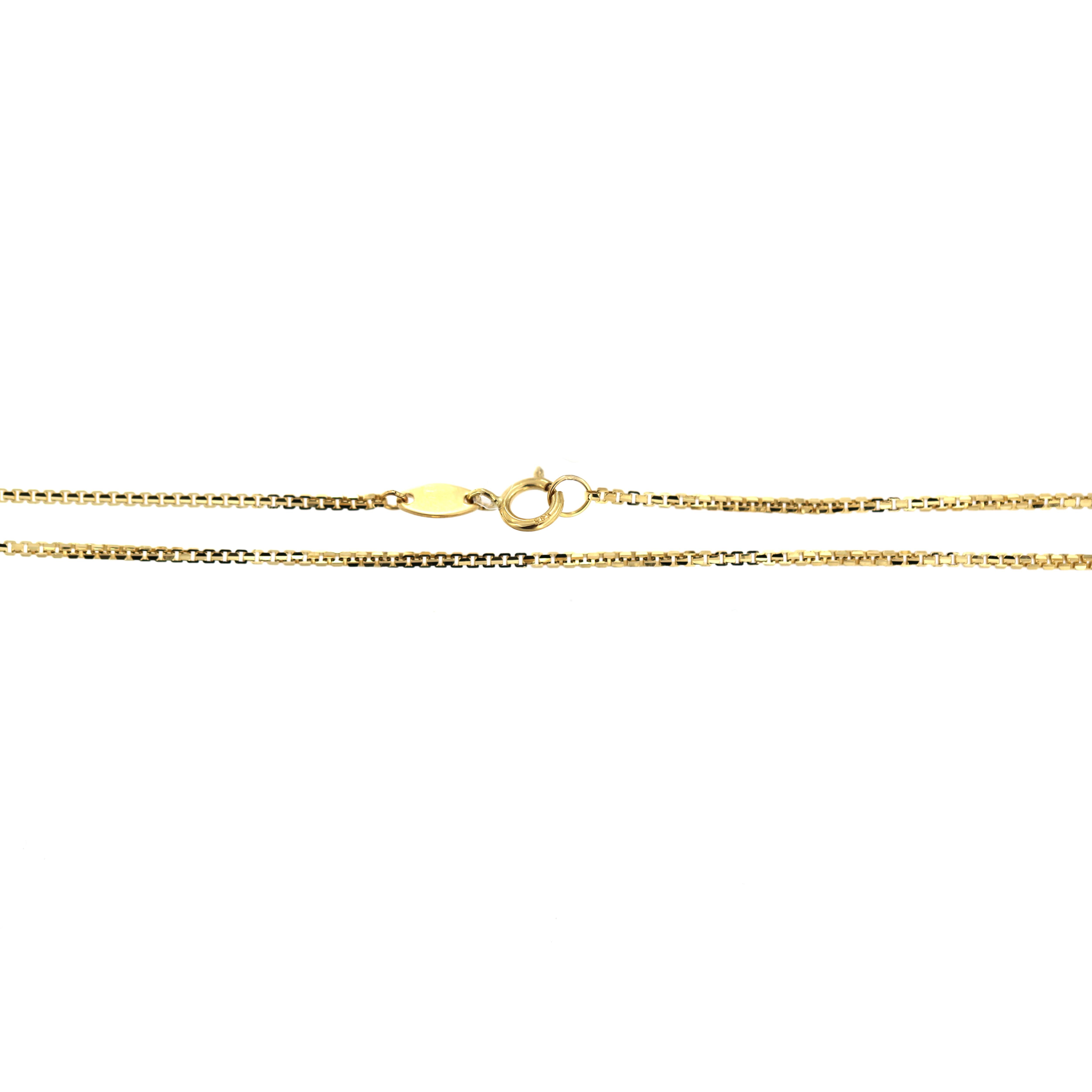 Yellow gold chain CGBOX-0.90MM 55CM