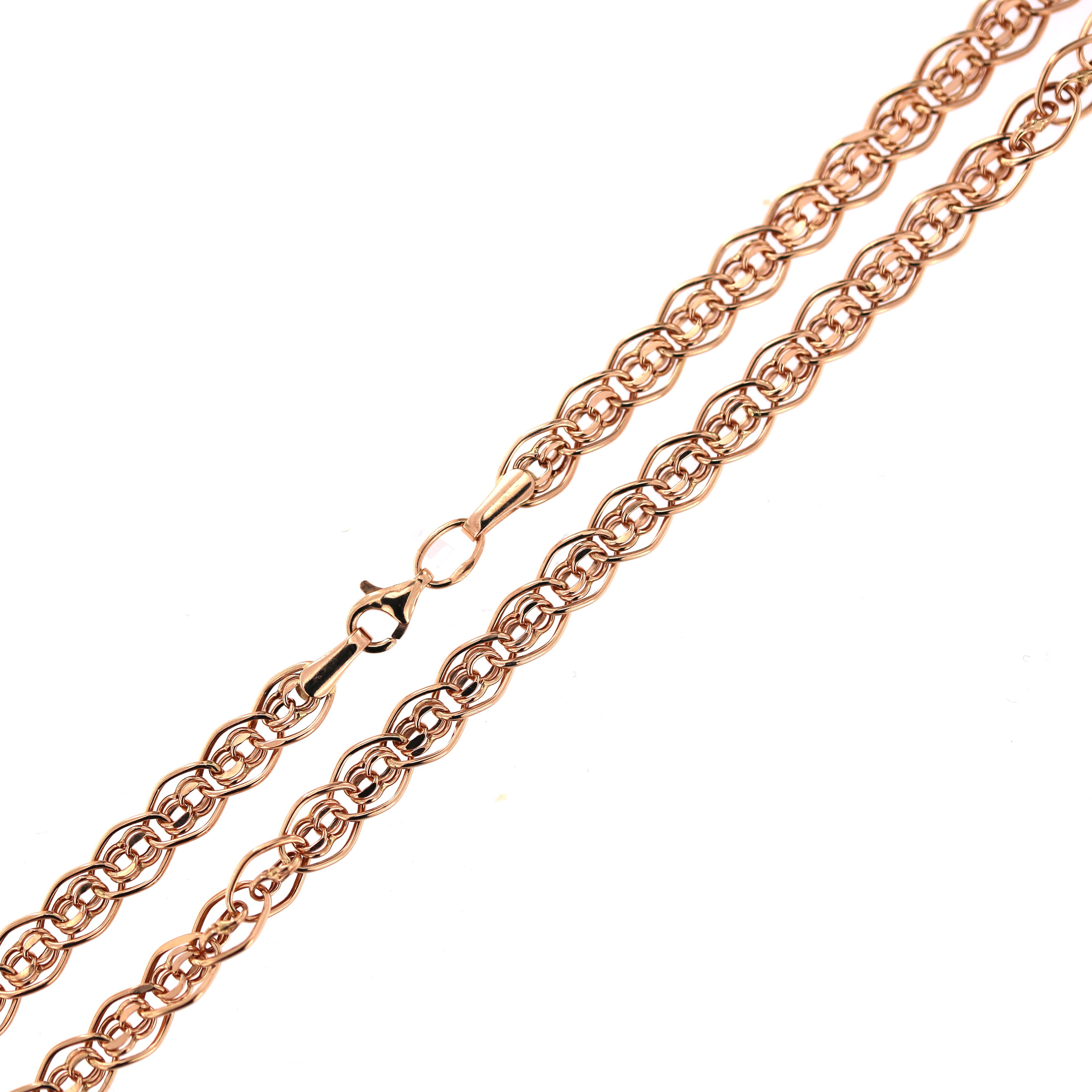 Rose gold chain CRROLO-4.00MM 50CM