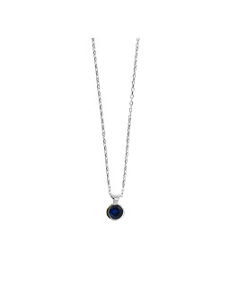 White gold pendant necklace CPB-M-01